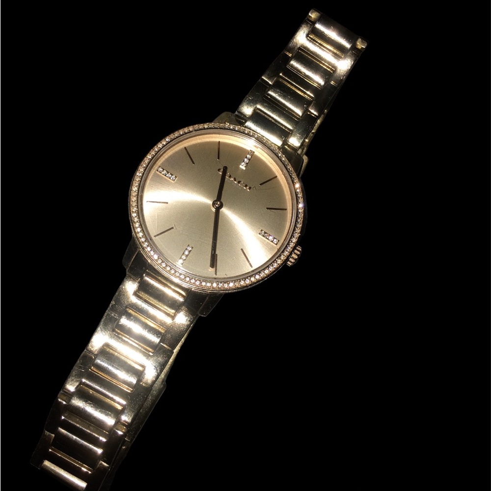 coach Watch🤑Lowest Price ever Coach New York’s  gold watch like new